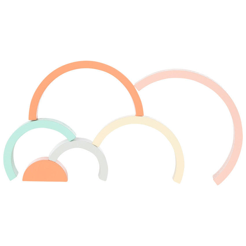 Jouet 1er âge arc-en-ciel à empiler Crazy Colors - Prémaman