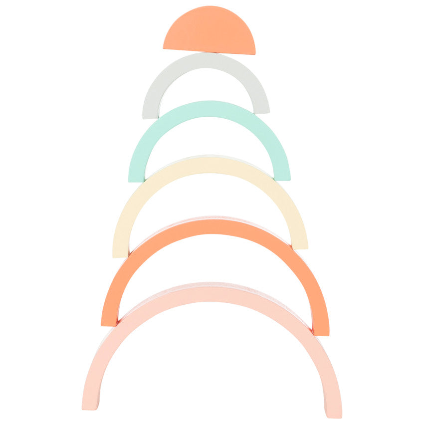 Jouet 1er âge arc-en-ciel à empiler Crazy Colors - Prémaman