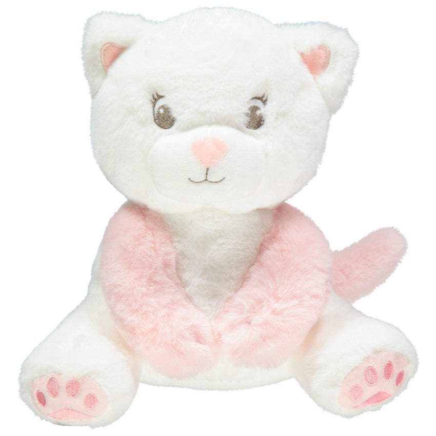 Chat en peluche à détails brodés - Prémaman