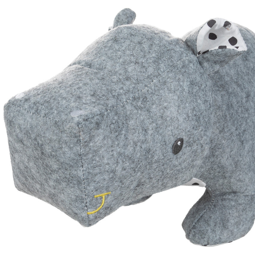 Peluche en feutrine forme hippopotame - Prémaman