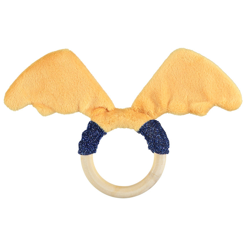 Hochet en bois avec ailes de dragon - Prémaman