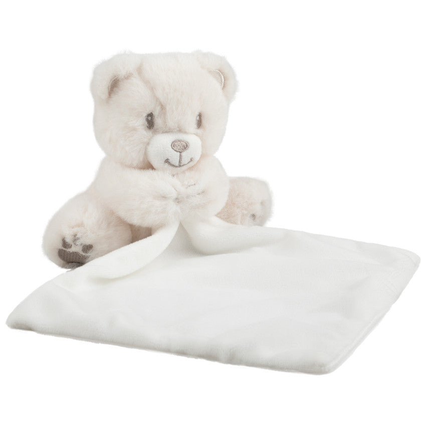 Doudou ourson à détails brodés argentés - Prémaman