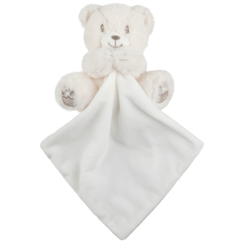 Teddy bear comforter with silver embroidered details - Prémaman
