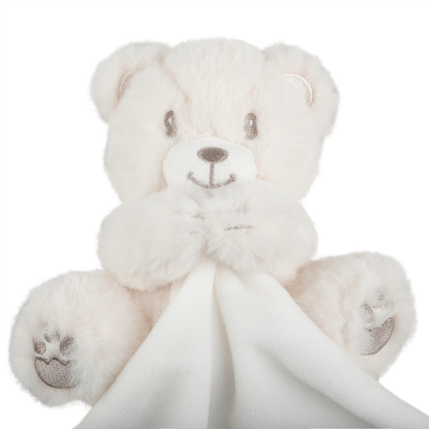 Doudou ourson à détails brodés argentés - Prémaman