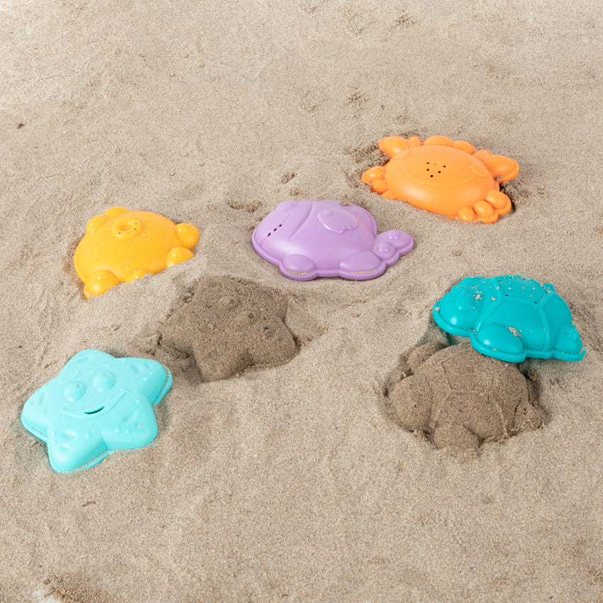 Jouet de bain 5 moules animaux et filet - Prémaman