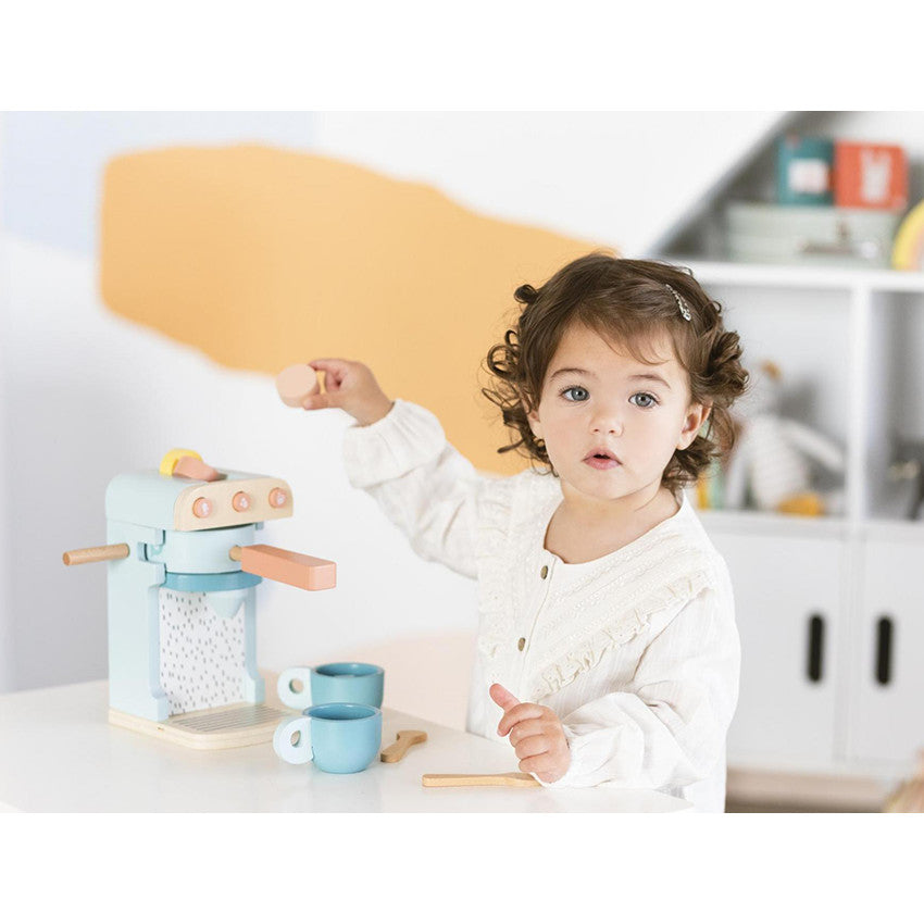 Cafetière avec 2 tasses en bois - Crazy colors 2.0 - Prémaman