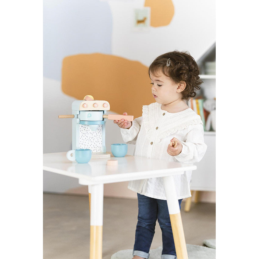 Cafetière avec 2 tasses en bois - Crazy colors 2.0 - Prémaman