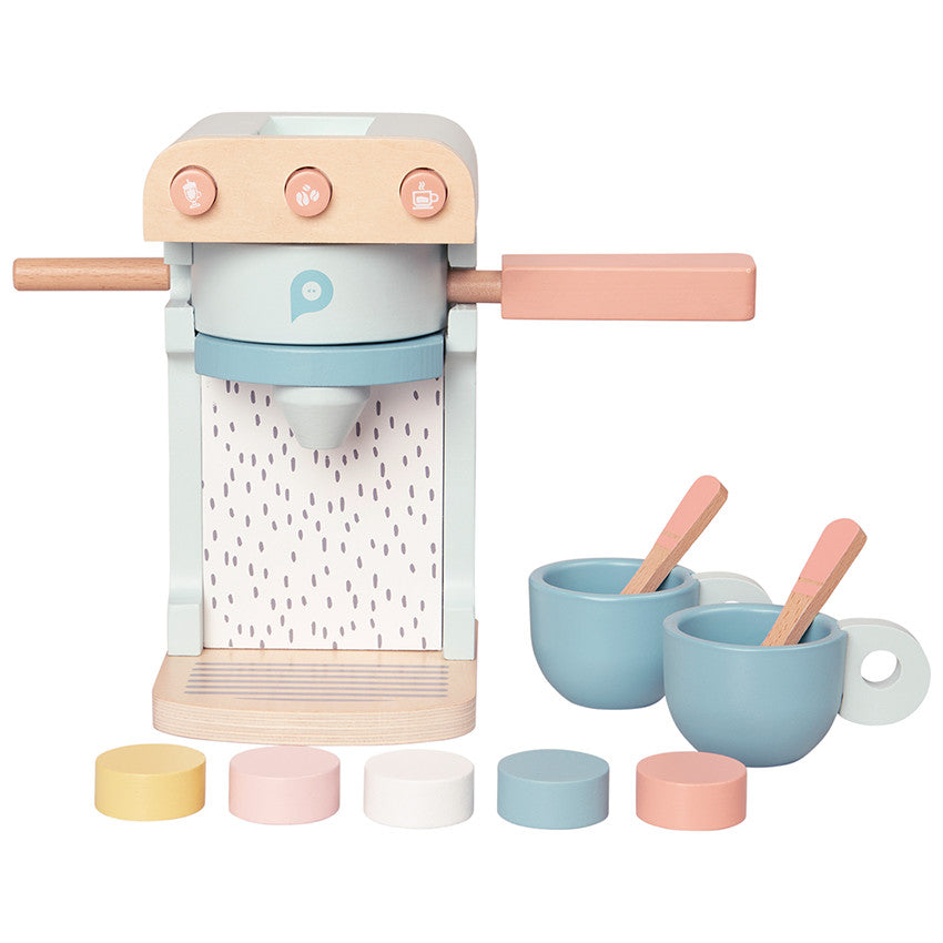 Cafetière avec 2 tasses en bois - Crazy colors 2.0 - Prémaman