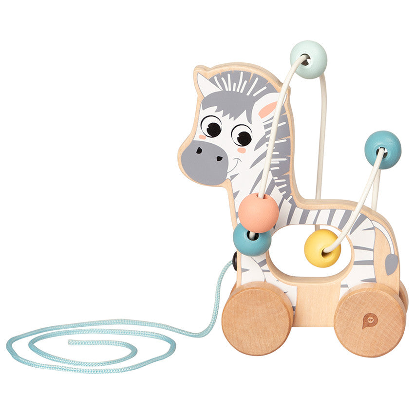 Zèbre boulier à roulettes - Crazy colors 2.0 - Prémaman