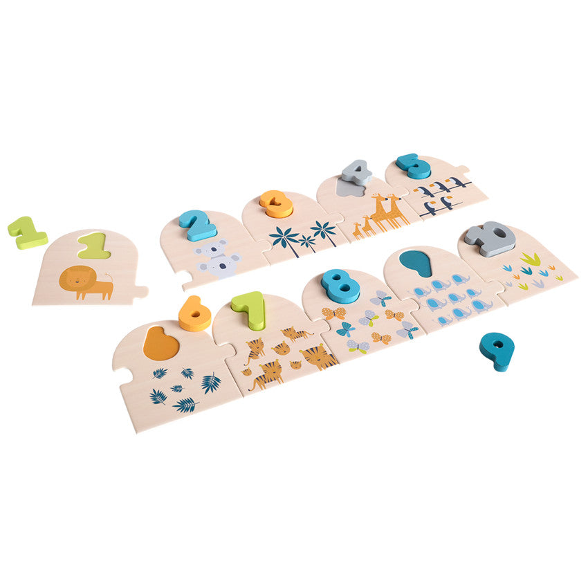 Counting Puzzle - Crazy Jungle - Prémaman