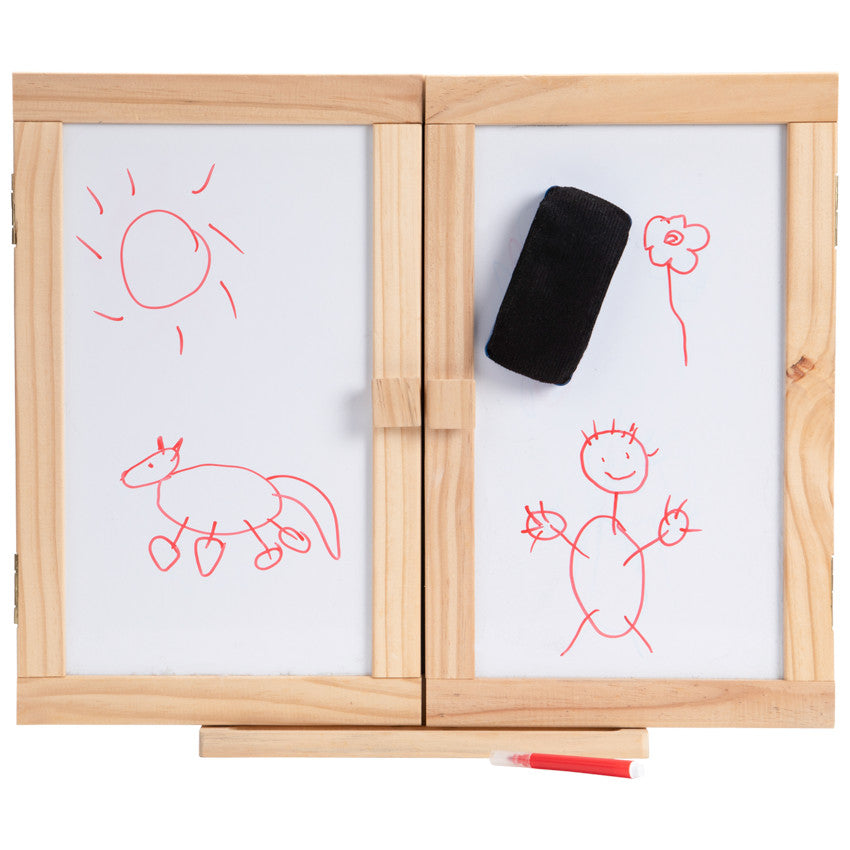 Tableau mural magnétique à 2 battants noir et blanc - Prémaman