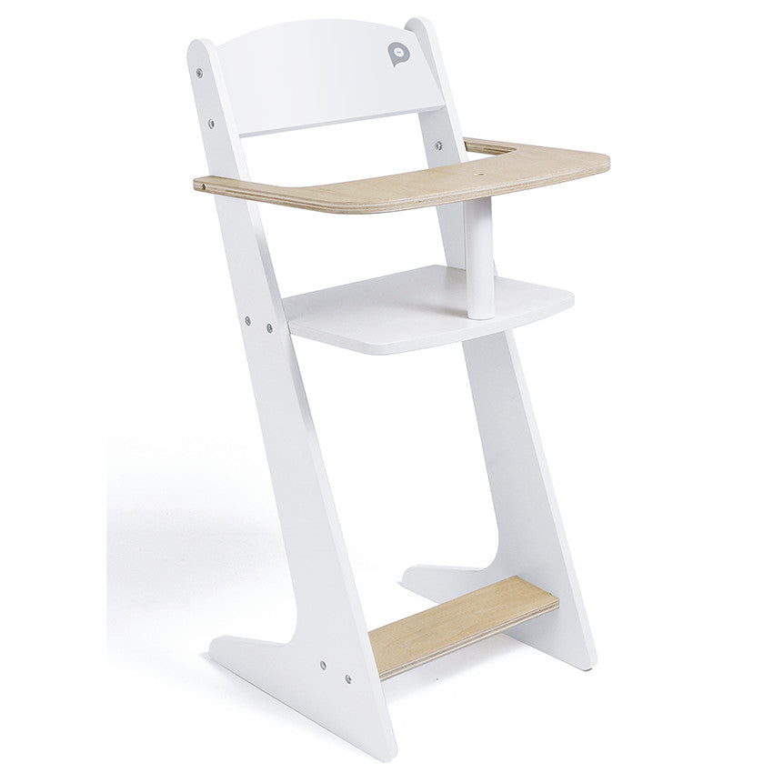 Chaise-haute en bois pour poupons - Prémaman