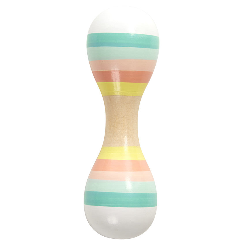 Maraca double en bois - Crazy colors 2.0 - Prémaman