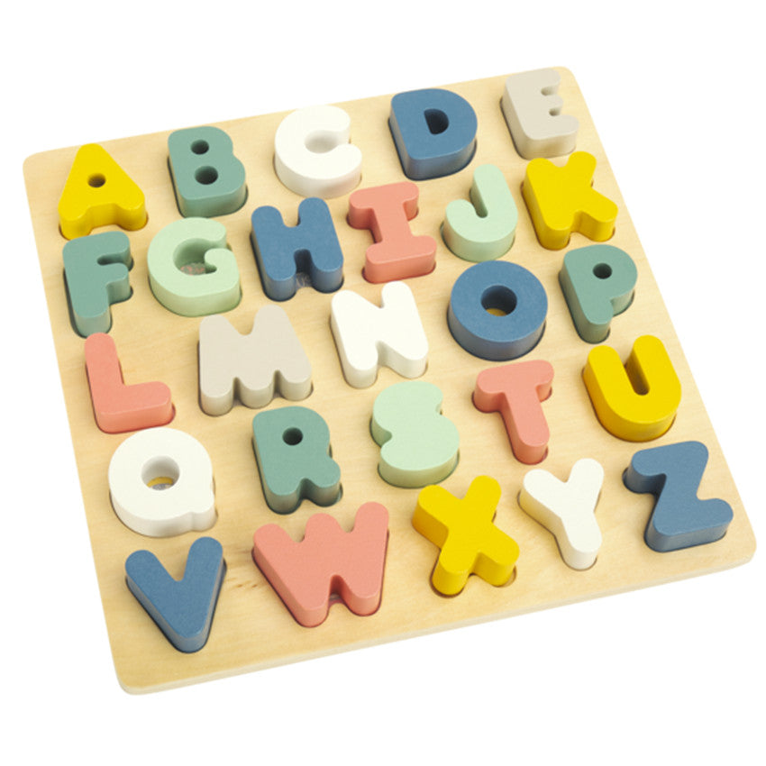 Puzzle alphabet d'apprentissage en bois - Prémaman