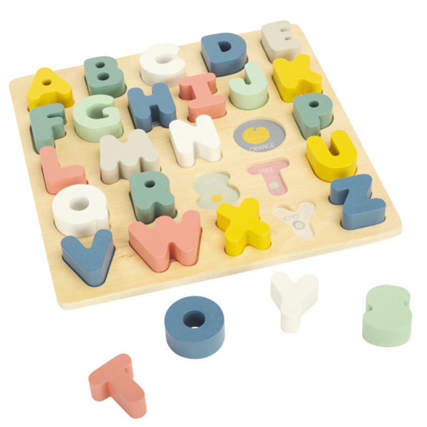Wooden Learning Alphabet Puzzle - Pre-mom