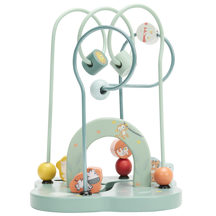 Boulier labyrinthe à spirale en bois Happy Wild - Prémaman