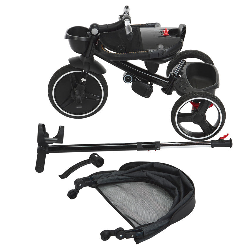 Tricycle évolutif Triky 5 en 1 gris - Prémaman