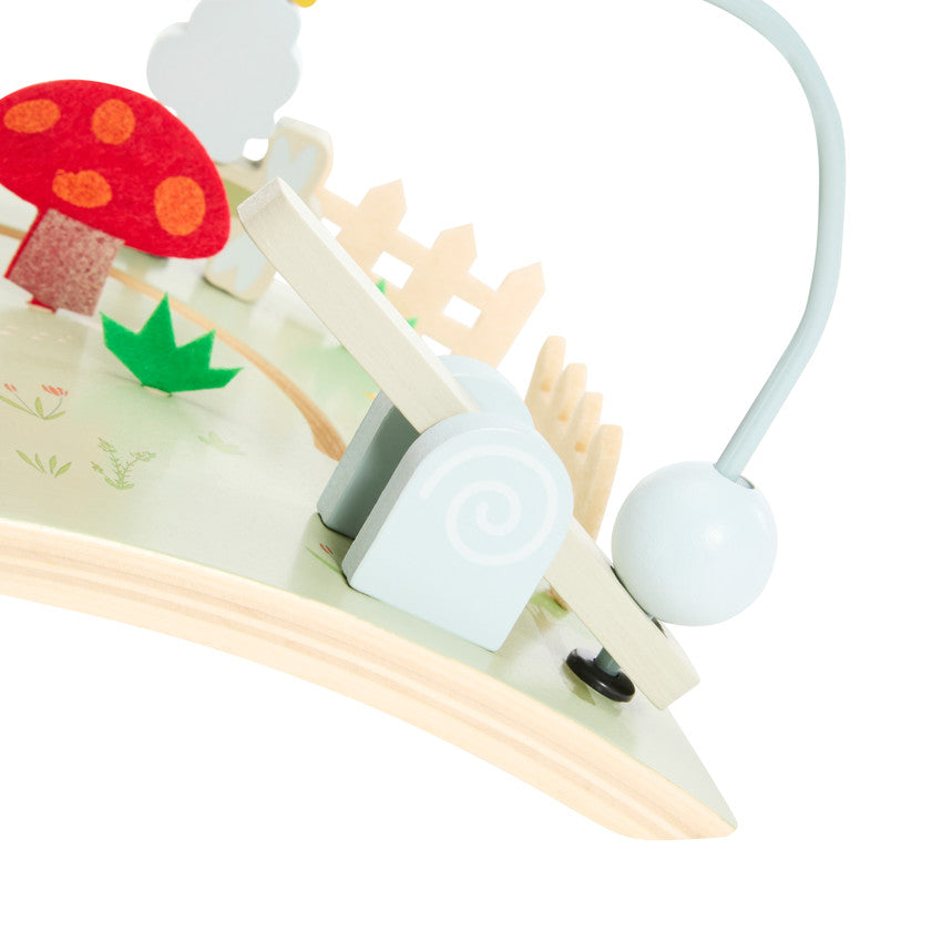 Planche d'activités en bois avec spirales Ferme - Prémaman