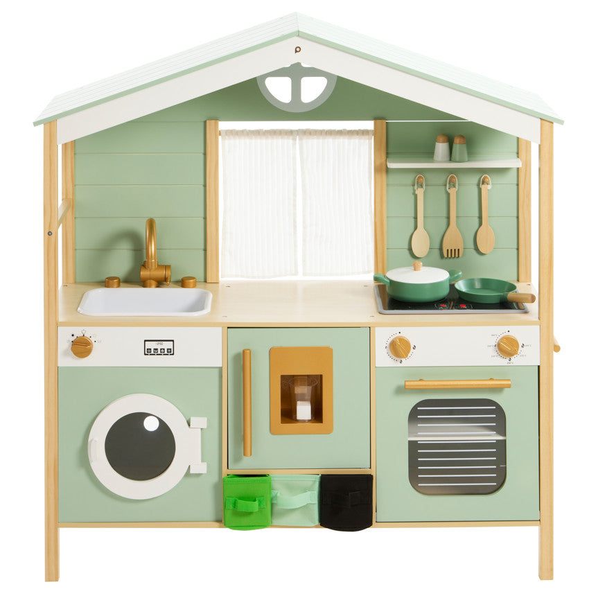 Cuisine tout équipée avec accessoires en bois - Prémaman