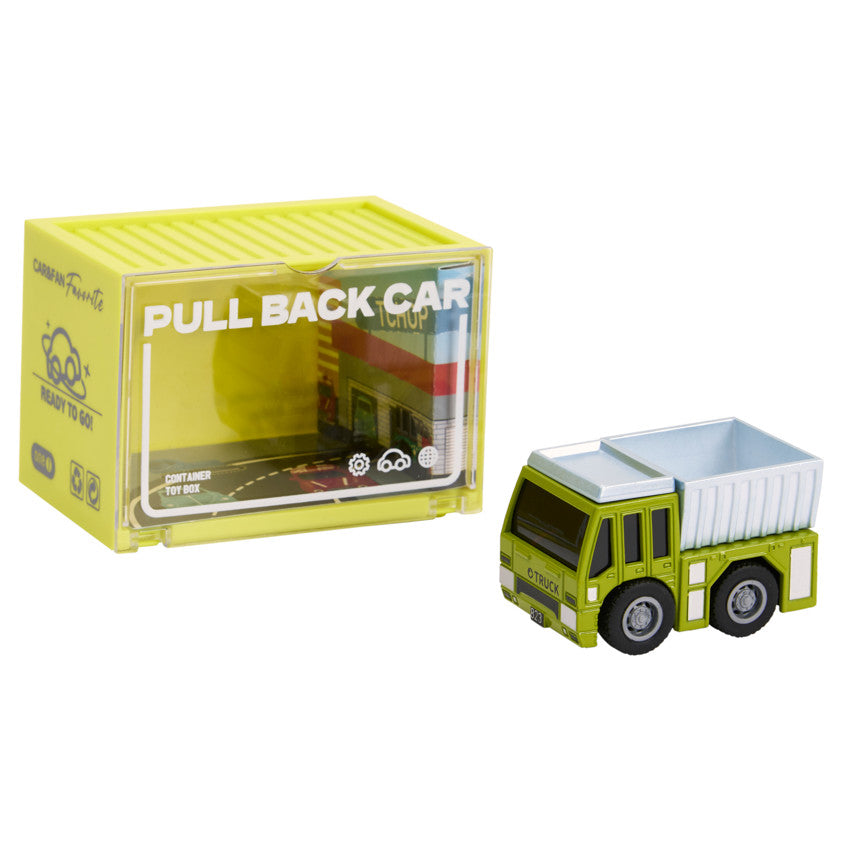 Véhicule miniature à friction Camion benne vert - Prémaman