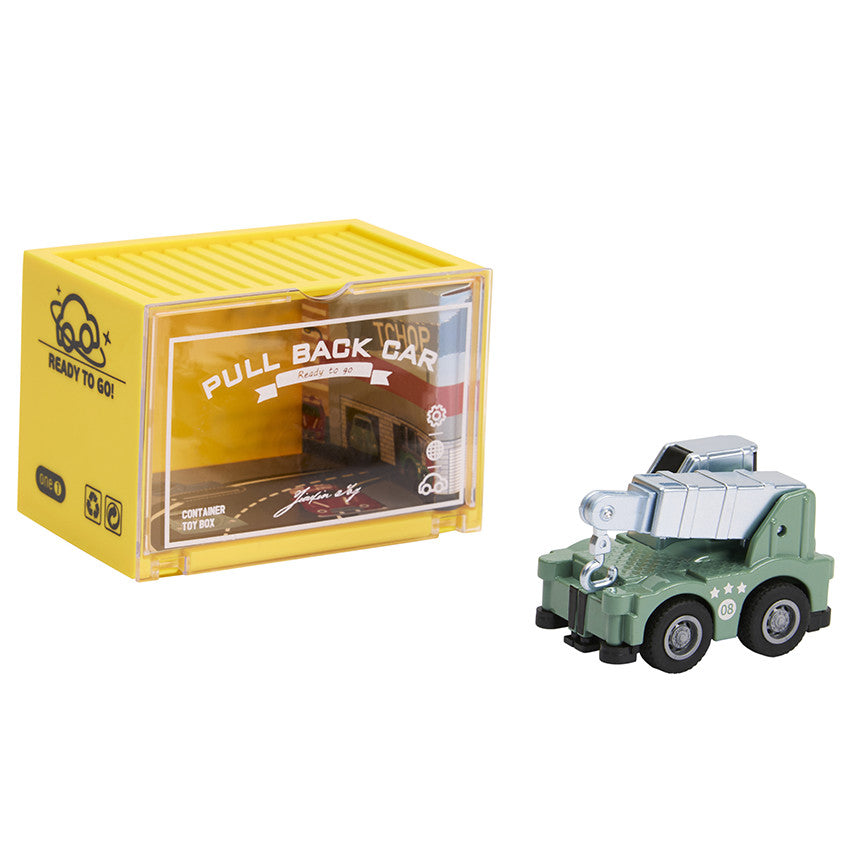 Véhicule miniature à friction Camion de chantier turquoise - Prémaman