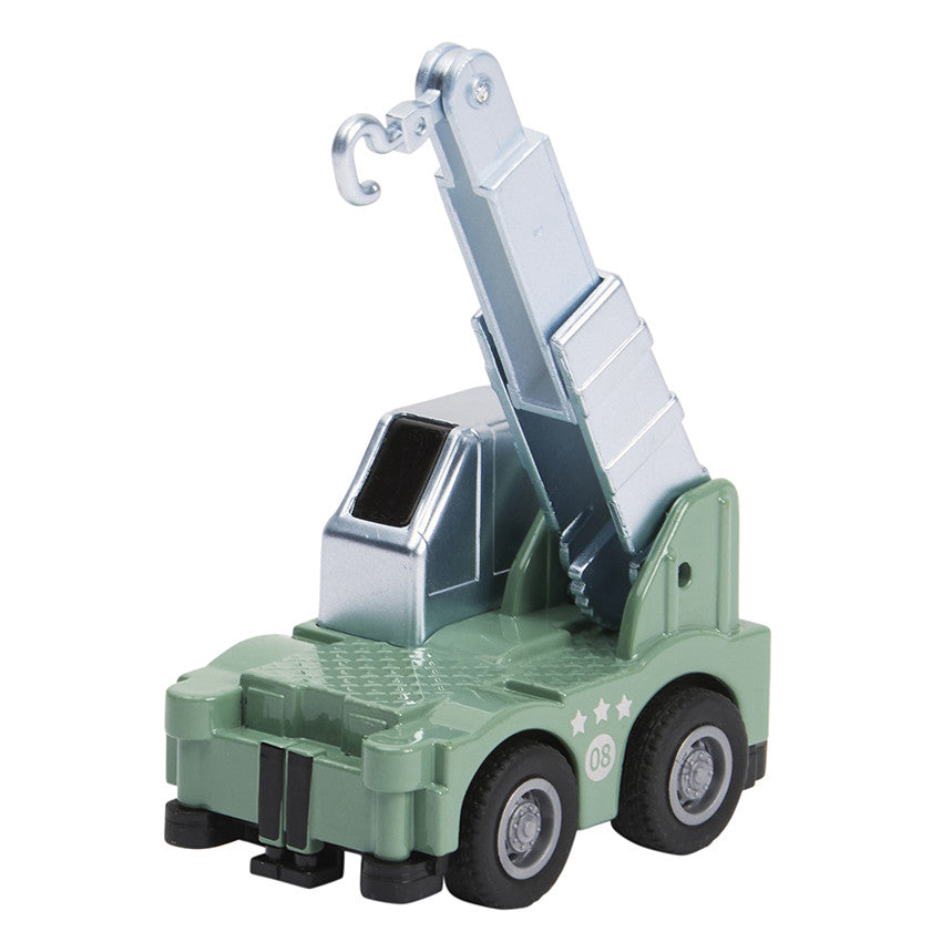 Véhicule miniature à friction Camion de chantier turquoise - Prémaman