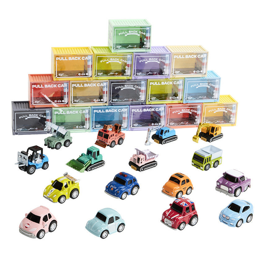 Véhicule miniature à friction Bulldozer turquoise - Prémaman