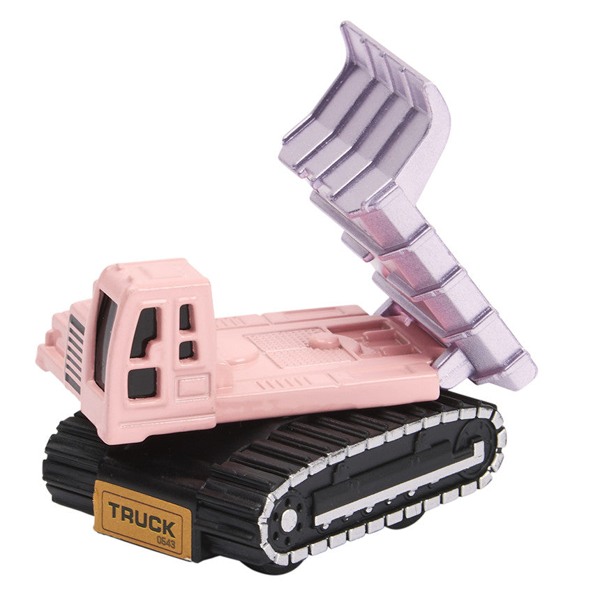 Véhicule miniature à friction Tracteur rose/noir - Prémaman