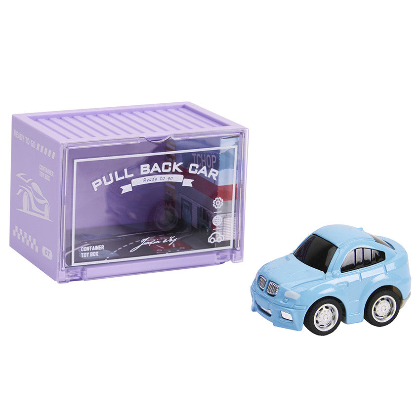 Véhicule miniature à friction Voiture bleu/noir - Prémaman