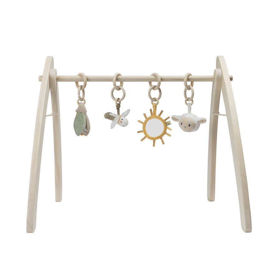 Arche d'éveil pliable en bois coloris naturel - Prémaman