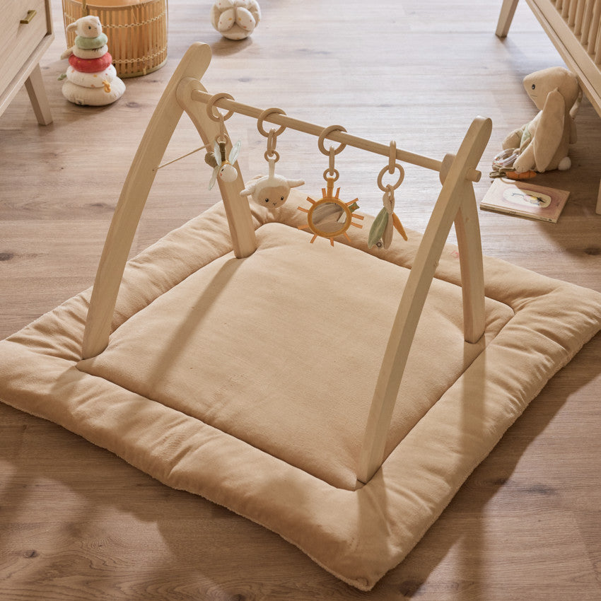 Arche d'éveil pliable en bois coloris naturel - Prémaman