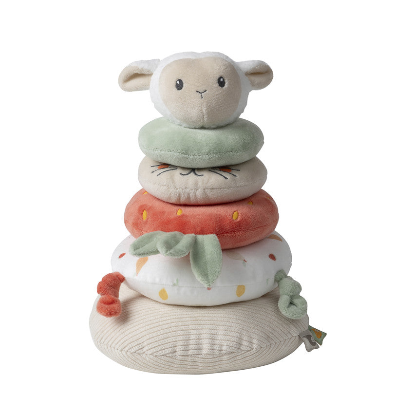 Tour d'activités en tissu à empiler La Vie à la Ferme - Prémaman