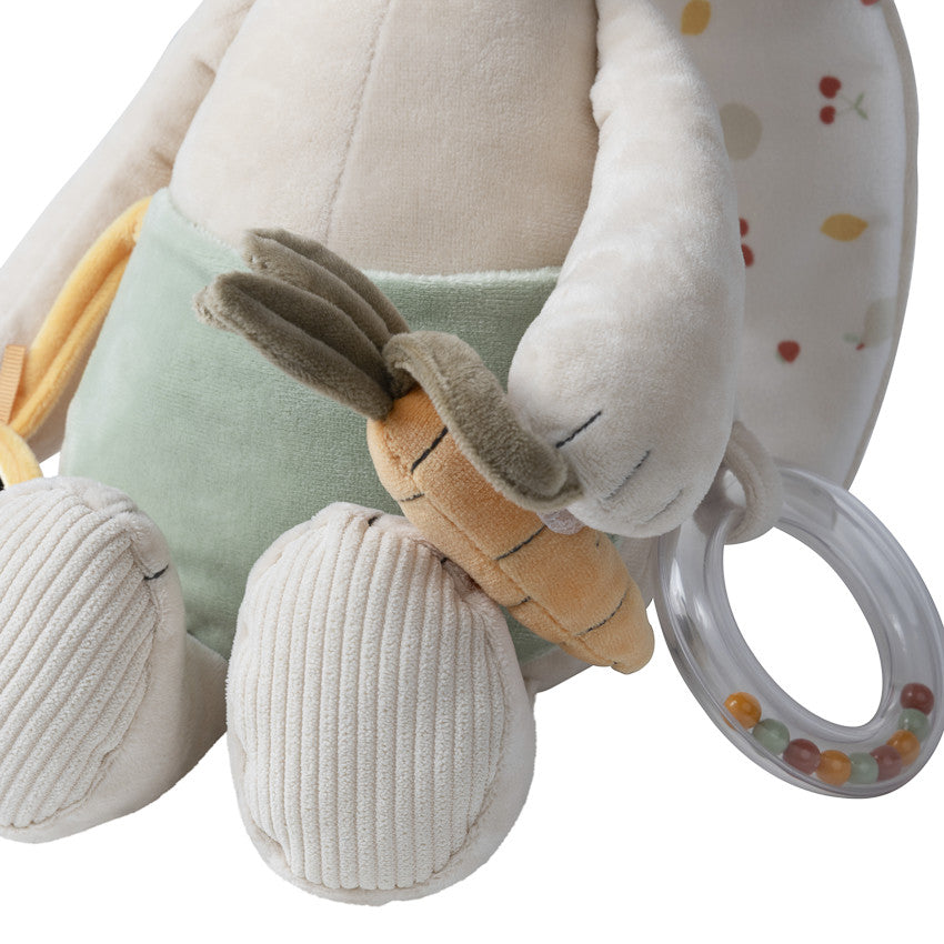 La Vie à la Ferme rabbit activity plush toy - Prémaman