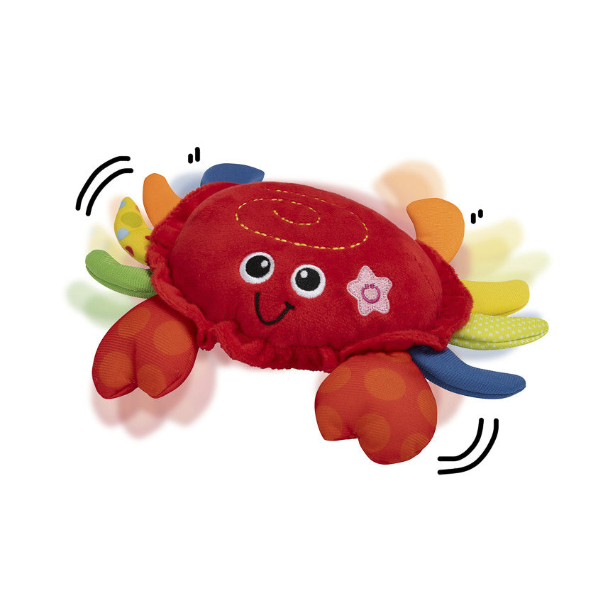 Peluche interactive Crabe Dansant rouge - Prémaman