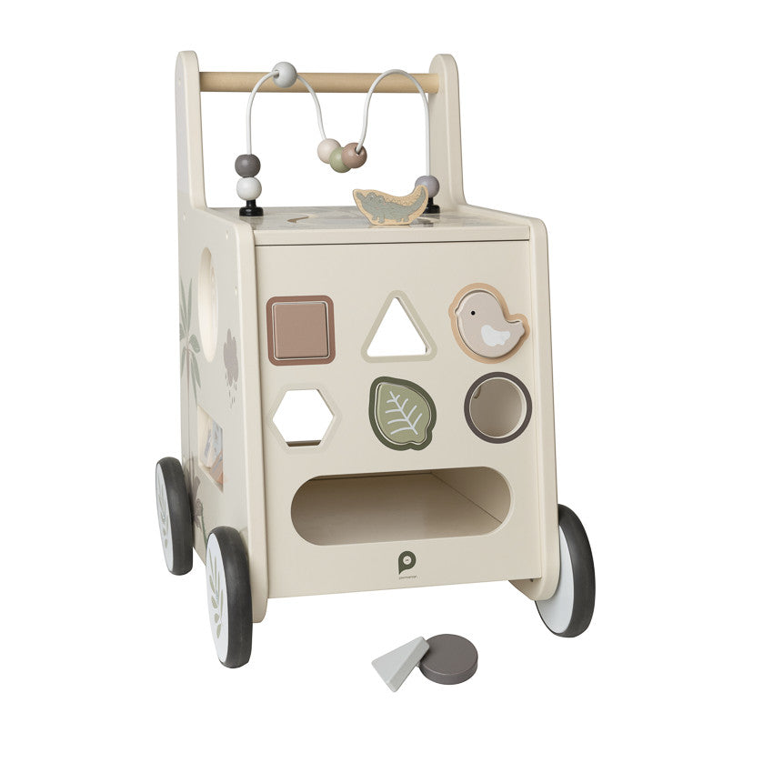 Chariot de marche ludique en bois Little Savane - Prémaman