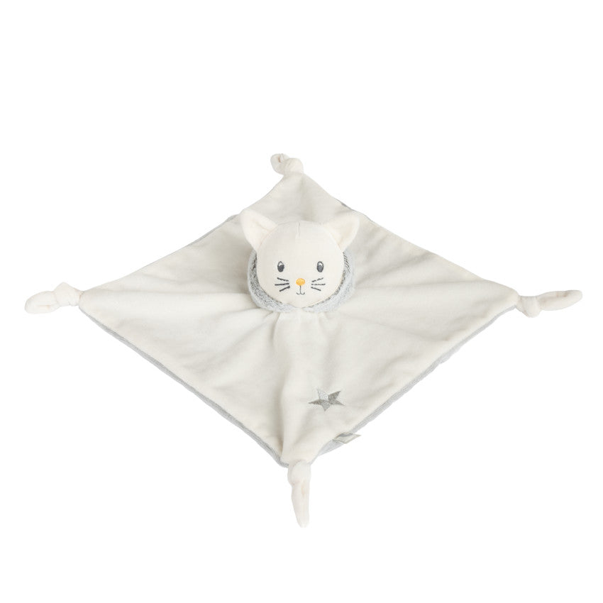 Doudou plat en velours chat - Prémaman