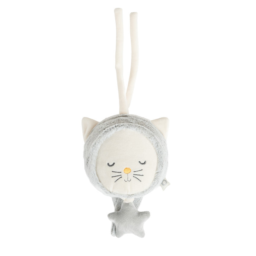 Peluche musicale tête de chat - Prémaman