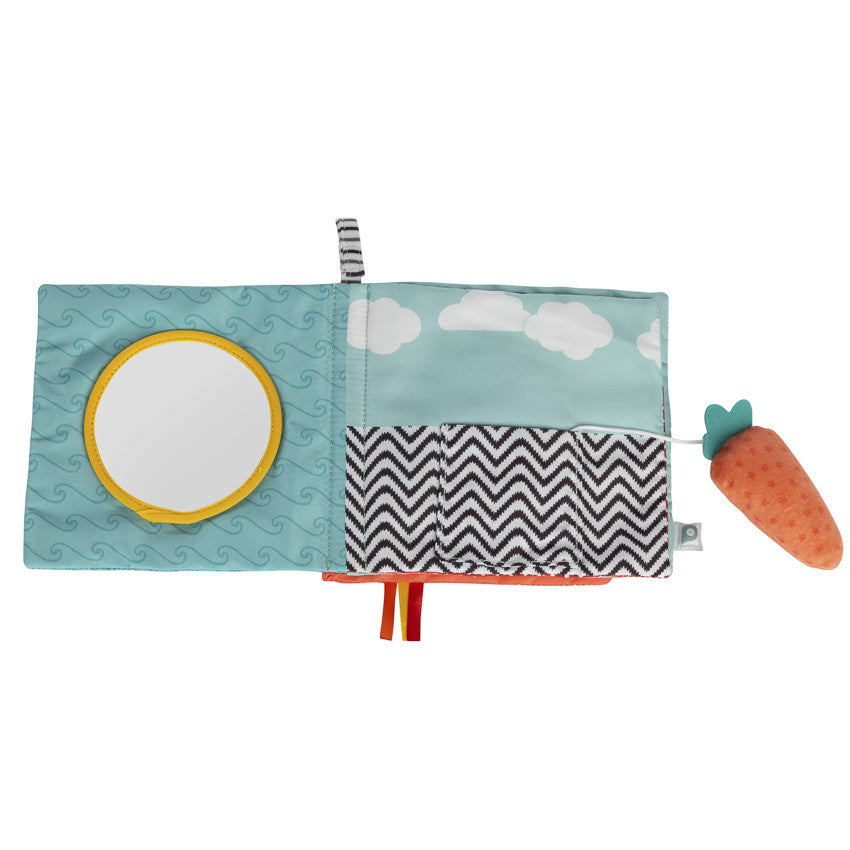 Sacha the Turtle Fabric Activity and Sensory Book - Prémaman