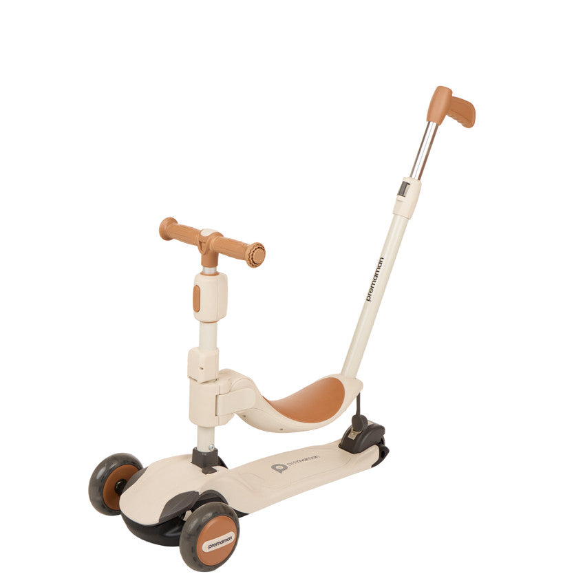 2-in-1 Evolving Ride-On - Ecru and Brown - Maternity