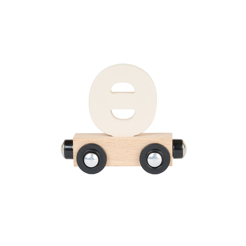 Lettre "THETA" wagon en bois - bleu - Prémaman