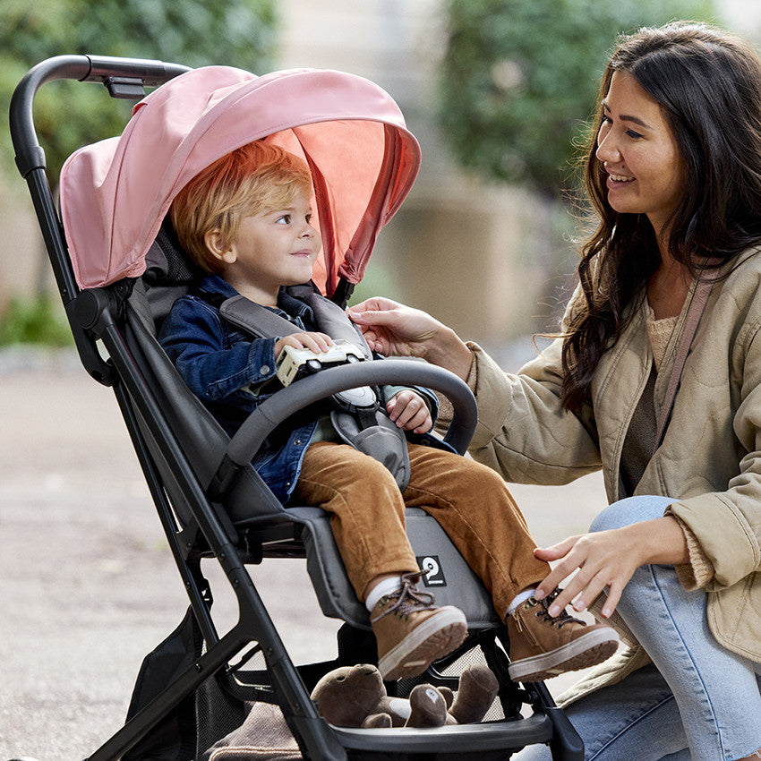 Poussette compacte Aria Basic rose - Prémaman