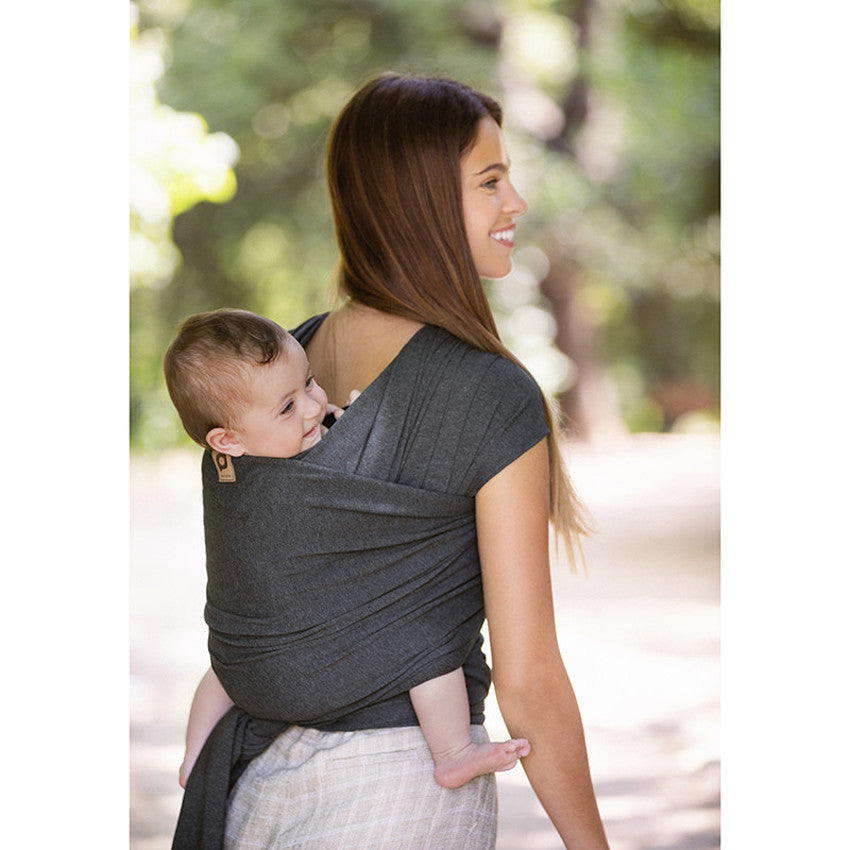 Écharpe de portage Lia certifié Oeko-Tex - Gris - Prémaman