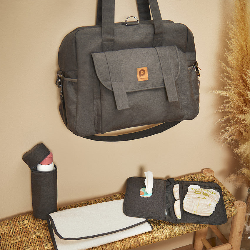 Sac à langer London gris - Prémaman