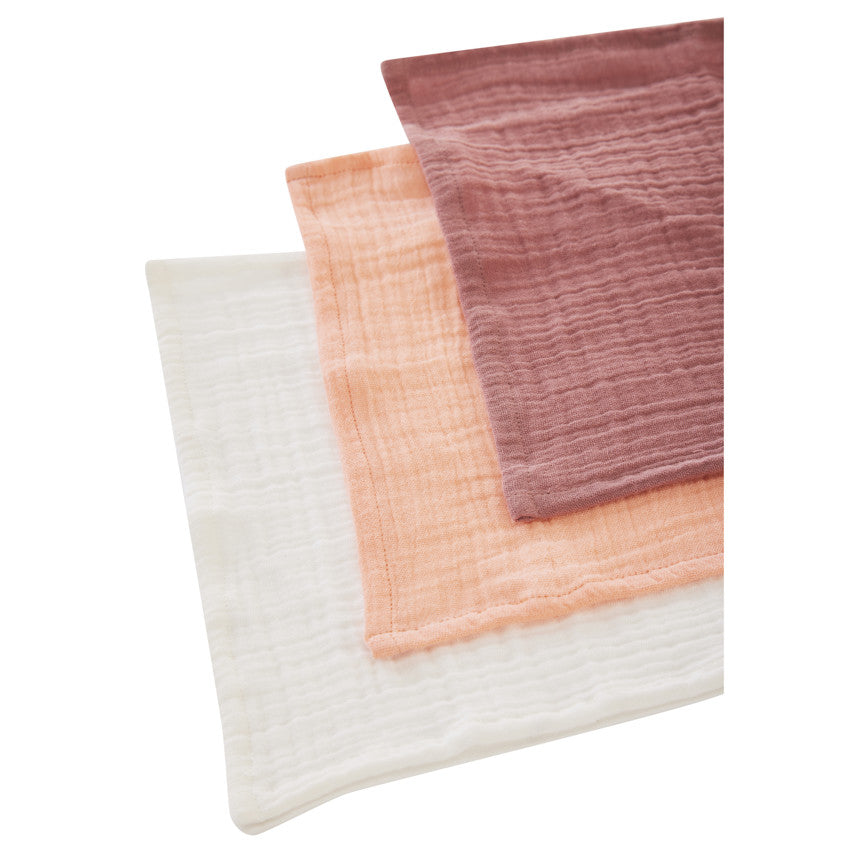 Lot de 5 serviettes en tétra 25 x 25 cm - Prémaman