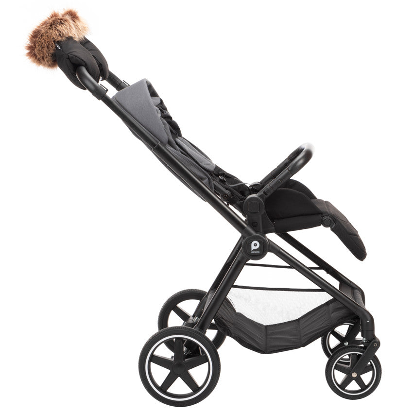 Paire de moufles universelles Simone effet fourrure pour poussette - Prémaman