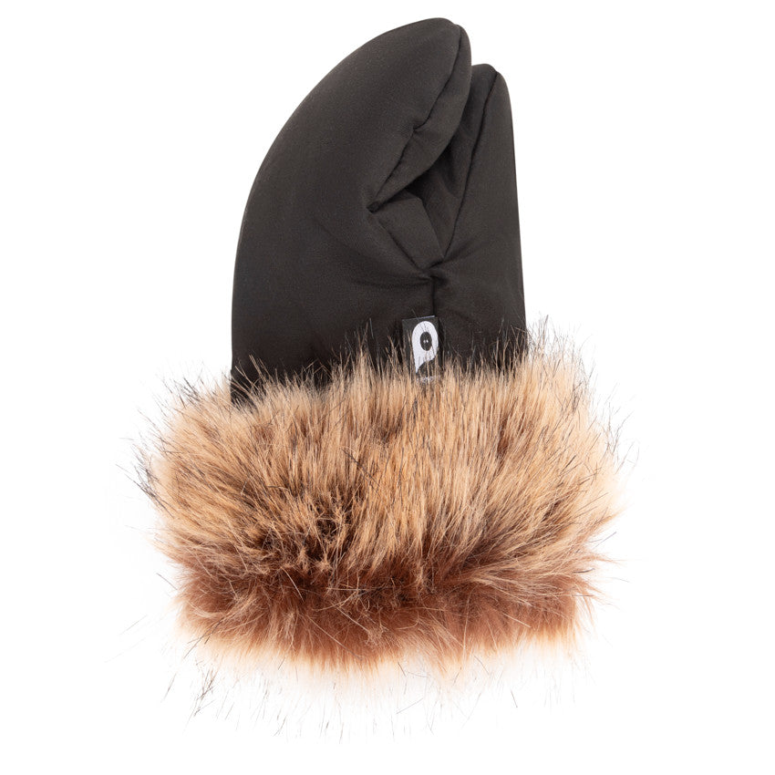 Paire de moufles universelles Simone effet fourrure pour poussette - Prémaman