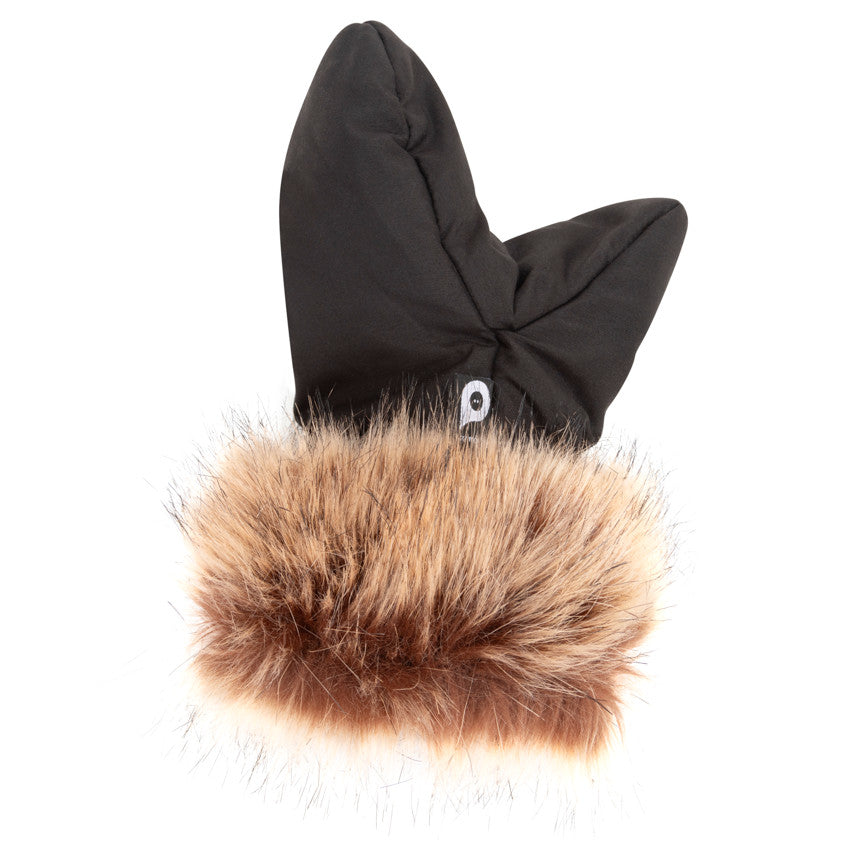 Paire de moufles universelles Simone effet fourrure pour poussette - Prémaman