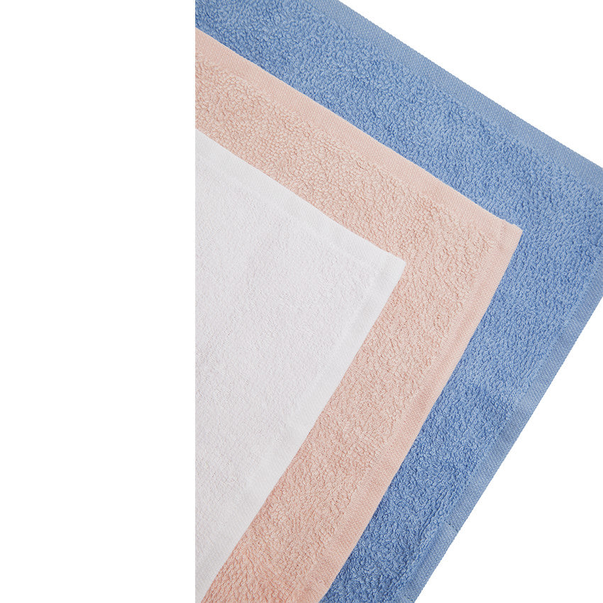 Lot de 6 débarbouillettes éponge 25 x 25 cm - Prémaman