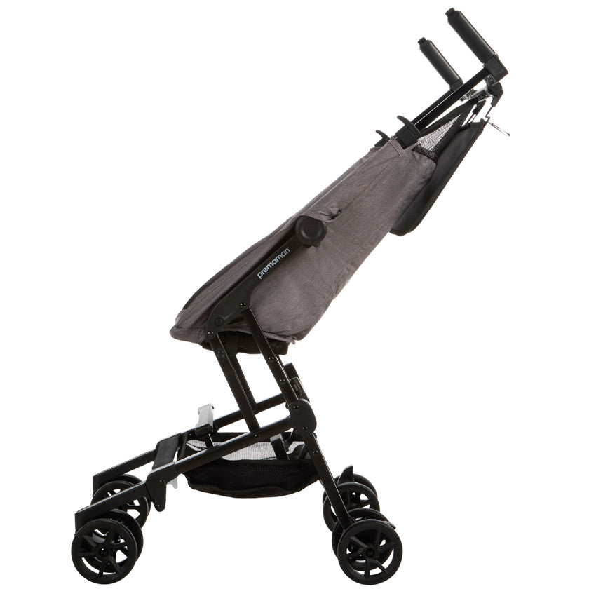 Poussette canne ultra-compacte Victoria gris - Prémaman