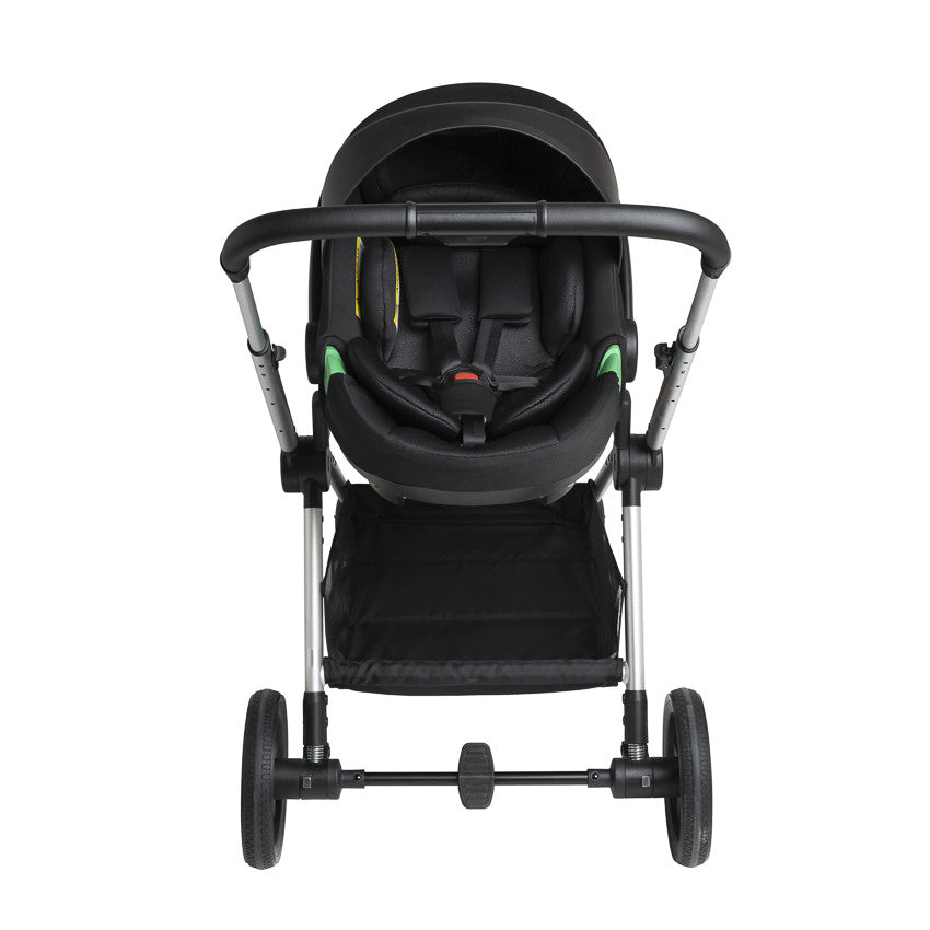 Poussette duo Athéna Xelium + siège-auto i-Prim gris/noir - Prémaman